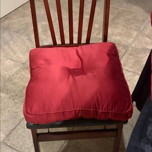 Red Chair Cushions on